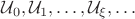 $\mathcal{U}_0,\mathcal{U}_1,\ldots ,\mathcal{U}_\xi,\ldots$