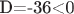 D=-36<0