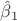 $\hat{\beta}_{1}$