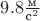 $9.8 \frac{\text{м}}{\text{с}^2}$