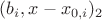 $(b_i, x - x_{0,i})_2$