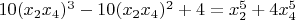 $10 (x_2 x_4)^3-10 (x_2 x_4)^2+4=x_2^5+4 x_4^5$