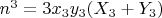 $n^3=3x_3y_3(X_3+Y_3)$