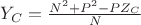 $Y_C=\frac{N^2+P^2-PZ_C}N$
