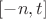$[-n,t]$