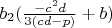 $b_2(\frac{-c^2d}{3(cd-p)}+b)$