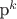 p^k