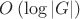 $O\left(\log\left|G\right|\right)$