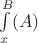 $\int\limits_{x}^{B} (A)
$