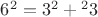 $6^2=3^2+{^2{3}}$