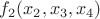 $f_2(x_2,x_3,x_4)$