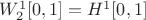 $W_2^1[0,1]=H^1[0,1]$