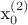 {x}^{(2)}_0