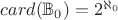 $card(\mathbb{B}_0)=2^{\aleph_0}$