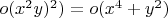 $o(x^{2}y)^{2}) = o(x^{4}+y^{2})$