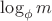 $\log_{\phi} m$