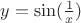 $y=\sin(\frac{1}{x})$