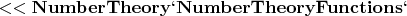 $\mathbf{<< NumberTheory`NumberTheoryFunctions`}$
