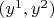 $(y^1, y^2)$