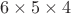 $6\times5\times4$