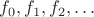 $f_{0}, f_{1}, f_{2}, \ldots$