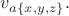 $v_{a\{x,y,z\}}.$
