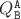 $Q^{\tt A}_{\tt B}$