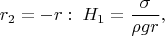 $$ r_2=-r: \; H_1=\frac{\sigma}{\rho gr},$$