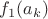 $ f_1(a_k)$