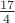 $\frac{17}4$