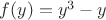 $ f(y)=y^3-y$