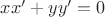 $xx'+yy'=0$