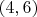 $(4,6)$
