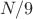 $N/9$