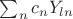 $\sum_n c_n Y_{ln}$
