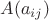 $A(a_{ij})$
