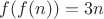 $f(f(n))=3n$