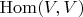 $\mathrm{Hom}(V,V)$