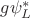 $g\psi_L^*$