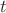 $ t \ $