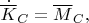 $\dot{\overline K}_C=\overline M_C,$
