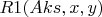 $R1(Aks, x, y)$
