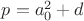 $p=a_0^2+d$