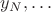 $y_N,\ldots$