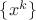 $\{x^k\}$