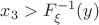$x_3 > F_\xi^{-1}(y)$