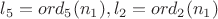 $l_5=ord_5(n_1),l_2=ord_2(n_1)$ $l_5=ord_5(n_1),l_2=ord_2(n_1)$
