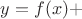 $y=f(x)+\eps$