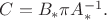 $C=B_*\pi A_*^{-1}.$ $C=B_*\pi A_*^{-1}.$