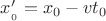 ${x&rsquo;__0}=x_0-vt_0$